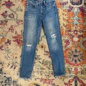 Madewell Blue High Rise Skinny Jeans